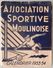 PETIT CALENDRIER ASSOCIATION SPORTIVE MOULINOISE 1953 1954 ASM FOOTBALL MOULINS PUBLICITÉ LOCAL ARTISANT - Petit Format : 1941-60