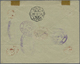 Br Portugal: 1898. Registered Envelope To The United Stares Bearing Yvert 126, 10r Yellow Green, Yvert 127, 15r B - Covers & Documents
