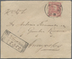 Br Portugal: 1900. Registered Envelope To Arraiollos Bearing Yvert 135, 75c Rose Tied By Evora Date Stamp With Bo - Lettres & Documents