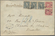 Br Portugal: 1901. Registered Envelope To Belgium Bearing Yvert 131, 25c Rose (pair) And Yvert 134, 65c Green/blu - Lettres & Documents