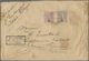 Br Portugal: 1908. Stained, Registered Envelope (faults) Addressed To France Bearing Yvert 129, 20r Violet And SG - Lettres & Documents