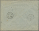 Br Portugal: 1912. Registered Envelope (stains) Addressed To France Bearing 'Republica' Yvert 174, 50r Blue, Yver - Lettres & Documents