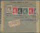 Br Portugal: 1917. Registered Envelope Addressed To Switzerland Bearing Yvert 207, ½c Black, Yvert 208, 1c Blue/g - Covers & Documents