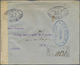 Br Portugal - Azoren: 1916. Unstamped Registered Envelope Addressed To Paris Cancelled By Boxed 'Registado/Port D - Açores