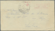 Br Portugal - Azoren: 1946. Unstamped Envelope Written From Angra To Lisbon Cancelled Angra Do Heroismo Double Ri - Açores