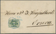 Br Rumänien: 1870, Austrian Danube Steamship Company, 10kr. Green, Type I (wrinkling Due To Inaccurate Attaching - Covers & Documents