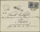 Br Rumänien: 1919. Registered Envelope Addressed To Paris Bearing Yvert 109, 25b Blue (pair) Tied By 'Biurou De C - Lettres & Documents