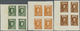 ** Rumänien: 1926. Complete Imperforate Set (10 Values) "60th Birthday Of King Ferdinand" In Margin/corner Blocks - Covers & Documents