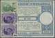 GA Rumänien - Ganzsachen: 1940, IAS 16 Lei With Additional Franking 2 Lei Green And Two Single Stamps 1 Lei Viole - Postal Stationery