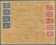 Br Russland - Zwangsspendenmarken: 1922, Charity Stamp 2,000r Rose, Two Single Stamps On Reverse Of A Sealed Regi - Other & Unclassified