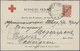 Br Russische Post In China: 1917, 3 C./3 K. On Card "TIENTSIN 11 12 17" To Russian POW Camp In Siberia W. Boxed V - Chine