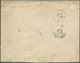 Br Russische Post In Der Levante - Staatspost: 1911. Envelope (small Faults,stains) To Paris Bearing Yvert 30, 20 - Turkish Empire