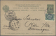 GA Russische Post In Der Levante - Ganzsachen: 1895, Postal Stationery Card 4 K. With Additional Franking 2 K. Gr - Turkish Empire