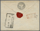 GA Russland - Ganzsachen: 1848, Envelope 10 K. Black, Watermark Inverted, Canc. Pen Cross W. Boxed Vermilion "St. - Entiers Postaux