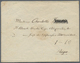 GA Russland - Ganzsachen: 1848, Envelope 10 K. Black, Watermark Inverted, Canc. Pen Cross W. Boxed Vermilion "St. - Stamped Stationery