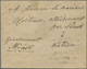 GA Russland - Ganzsachen: 1848, First Issue 10 + 1 K. Black Envelope Cancelled By Pen And Three Line "LIBAU 1.Aug - Stamped Stationery