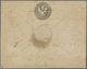 GA Russland - Ganzsachen: 1848, First Issue 10 + 1 K. Black Envelope Cancelled By Pen And Three Line "LIBAU 1.Aug - Stamped Stationery