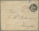 GA Russland - Ganzsachen: 1868, 1 Kop Black Postal Stationery Cover Use Abroad To Königsberg/Prussia With Red Dou - Stamped Stationery