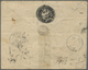 GA Russland - Ganzsachen: 1868, 1 Kop Black Postal Stationery Cover Use Abroad To Königsberg/Prussia With Red Dou - Stamped Stationery
