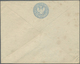GA Russland - Ganzsachen: 1883, 20 + 1 K. Blue Envelope With The "Broadtail Die" And Watermark 3, Unused, Toned A - Stamped Stationery