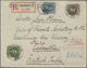 Br Schweden: 1907 Mail To SVEN HEDIN At Indian Viceroy's Camp: Registered Double-rate Cover From Stockholm Addres - Neufs