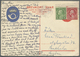 GA Schweden - Ganzsachen: 1937 (2.11.), Pictorial Reply Postcard 'Colony In North America' 20/20öre Red Used From - Postal Stationery