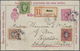 GA Schweden - Ganzsachen: 1898. Registered Postal Stationery Envelope 10ore Red (fox Spots) Upgraded With Yvert 4 - Postal Stationery