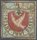 O Schweiz - Basel: 1845 Basler Taube 2½ Rp. Schwarz/blau/karmin, Gebraucht Und Entwertet Mit Voll Aufgesetztem Z - 1843-1852 Federal & Cantonal Stamps