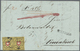 Br Schweiz: 1851, 10 Rp. Schwarz/rot Auf Gelb, Waagerechtes Paar Mit Leicht Verschobenem Rotdruck, Farbfrisch, Li - Unused Stamps