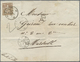 Br Schweiz: 1869. Briefumschlag (waagerechter Und Senkrechter Bug) Von Genf (3 Mars 69) Nach Marseille Mit Schwar - Unused Stamps