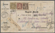 Br Schweiz: 1862, 5 C. Braun, 50 C. Lila Und 1 Fr. Golden, DB "EINSIEDELN 13/12/78", Auf Paket-Begleitadresse übe - Unused Stamps