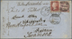 Br Schweiz: 1868, LÄNDER-MISCHFRANKATUR SCHWEIZ-GROSSBRITANIEN: 50 Rp. Dunkelpurpurlila Auf Couvert (rechts Randk - Unused Stamps