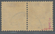 O Schweiz - Zusammendrucke: 1933 Tell 20 Rp. Karmin Im Kehrdruckpaar Auf Geriffeltem Papier, Leicht Gestempelt " - Se-Tenant