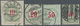 O Schweiz - Portomarken: 1883 Vier Sauber Gestempelte Werte Der 'Blaugrünen', Dabei 10 Rp. (auf Briefstück), 50 - Postage Due