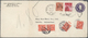 GA Schweiz - Portomarken: 1947 Insuffiently Franked US Postal Stationery Envelope 3c. Uprated 10c And 3c From Chi - Postage Due