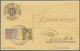Br Schweiz - Halbamtliche Flugmarken: 1913 LUGANO 25 C. Zusammen Mit Tell 2 C. Auf Offizieller Karte, Entwertet M - Oblitérés