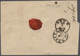 Br Serbien: 1869: Fürst Milan IV, 25 Pa. Blasskarminrosa, 2. Auflage, Gez. 9 ½, Einzelfrankatur Auf Brief, R1 "NA - Serbie