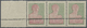 ** Sowjetunion: 1924/1926, 2rbl. Green And Rose On White Paper Without Wm, Perf. 14¼:14¾, Horiz. Marginal Strip O - Lettres & Documents