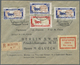 Br Sowjetunion: 1927, Airmails, 10kop. (3) And 15kop., On Registered Airmail Cover From Moscow 12.9.27 To Berlin - Lettres & Documents