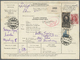 Br Sowjetunion: 1928, Two Highly Franked Parcel Cards For Parcels From MOSKOW To USA. - Covers & Documents