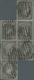 O Spanien: 1855, 2 R. Braunviolett Königin Isabella II. Nach Rechts, 6 Zusammenhängende Marken, Sauber Entwertet - Oblitérés