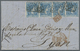Br Spanien: 1874. Envelope To Lyon Written From Barcelona Dated '10th August 74' Bearing Spain Yvert 155, 10c Blu - Oblitérés