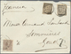 Br Spanien: 1890 Envelope (roughly Opend, Parts Of Flap Missing) To France Bearing Yvert 202, 15c Brown/violet Ti - Oblitérés