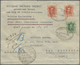 Br Spanien: 1929, Alfonso 50 C. (2), 10 C. Tied Oval "GIRO POSTAL 23 OCT 29 SAN FELUDE GUIXNOLS GERONA" To Declar - Used Stamps
