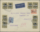 Br Spanien: 1932, Two Entires With Surcharge Stamps In All Types Sent Registered With Additional Franking From BA - Used Stamps