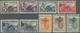 */** Spanien: 1938, Republican Militia, 5c. To 10pts., Complete Set Of Nine Values, Mint O.g. - Used Stamps