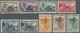 */** Spanien: 1938, Republican Militia, 5c. To 10pts., Complete Set Of Nine Values, Mint O.g. - Oblitérés