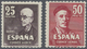 ** Spanien: 1947, Freimarken De Falla/Zuloaga 25+50 Ptas., Je Mit Rückseitiger Kontrollnummer, Taufrischer Postfr - Oblitérés