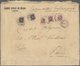 Br Spanische Post In Marokko: 1918 "CORREO ESPAGNE MARUECOS" 2x 4 Pesetas (one Stamp Minimal Round Corner), 1 Pes - Maroc Espagnol
