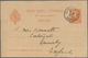 GA Spanien - Ganzsachen: 1901. Postal Stationery Card 10c Red/buff (tears) Written From Las Palmas Addressed To G - 1850-1931